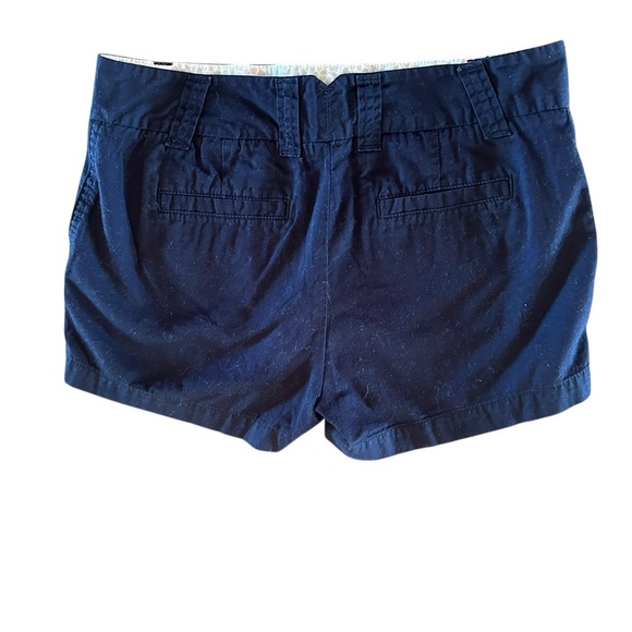 Women’s J. Crew Navy Cotton Chino Shorts 3” Imseam Size 4 - Picture 2 of 6
